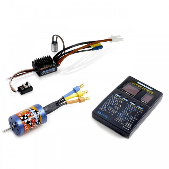 Hobbywing Ezrun SL18 Brushless Combo 2030-12T 1/18 con Program Card