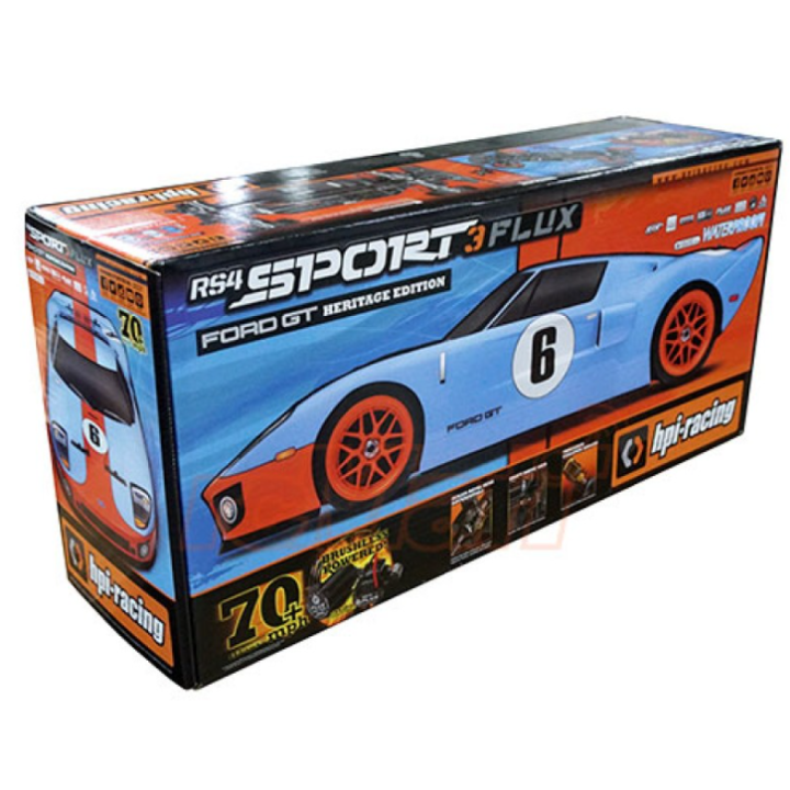 HPI RS4 Sport 3 Flux Ford GT Heritage Edition 1/10 RTR 4WD | A Todo Nitro