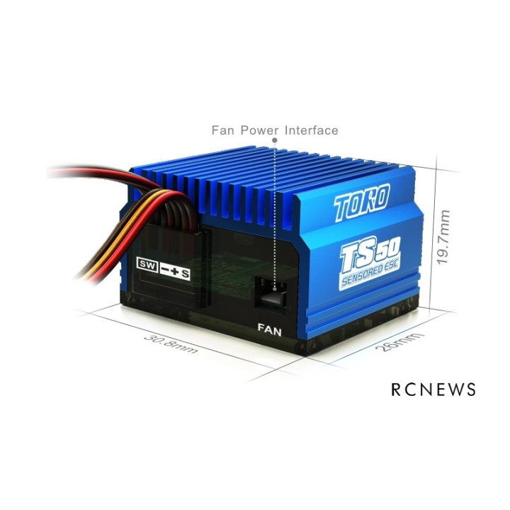 Variador Brushless Sensores SKY RC TORO TS50 Actualizable