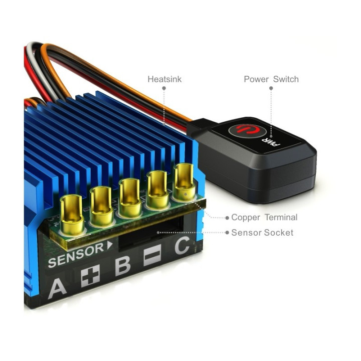Variador Brushless Sensores SKY RC TORO TS50 Actualizable