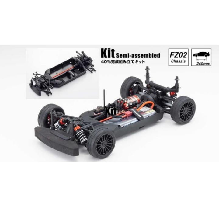 Kyosho Fazer MK2 FZ02 AMG GT3 1/10 Chasis Kit | A Todo Nitro