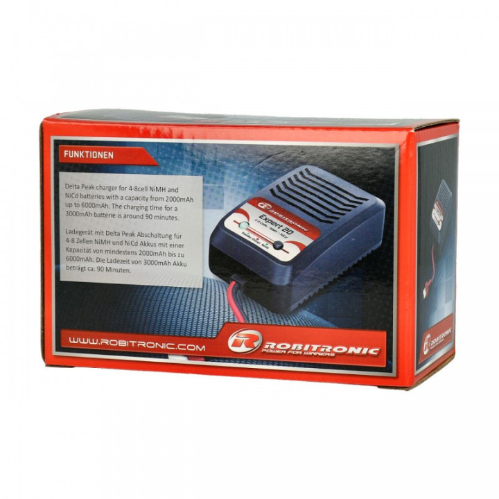 Robitronic Expert LD20 cargador NiMH 4-8 celdas 2A