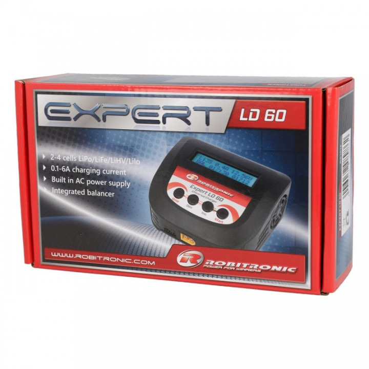 Robitronic Expert LD60 cargador NiMH/NiCd 6A 60W