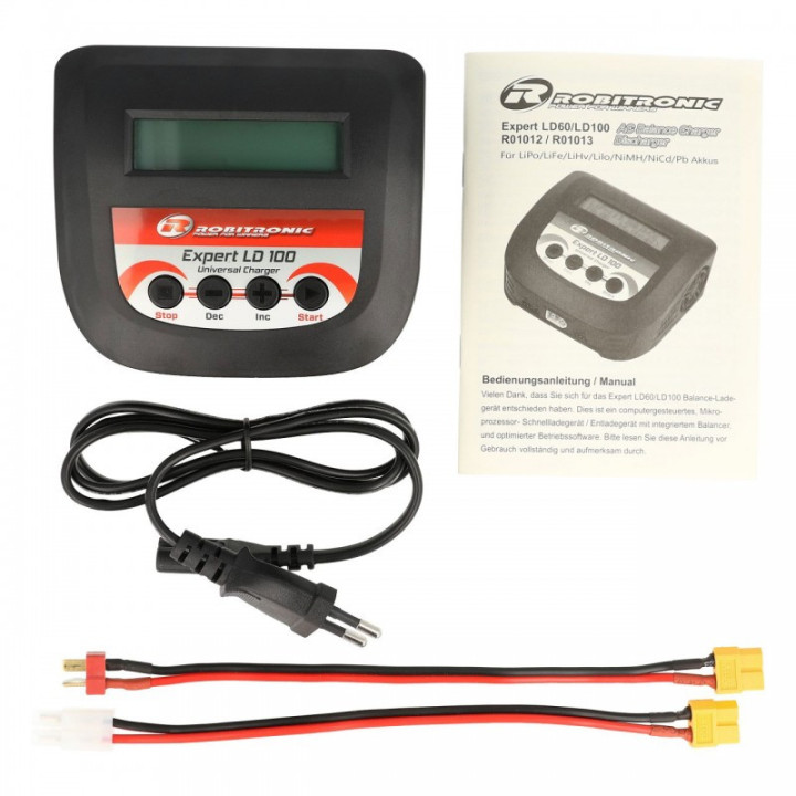 Robitronic Expert LD100 cargador 10A 100W NiMH/NiCd