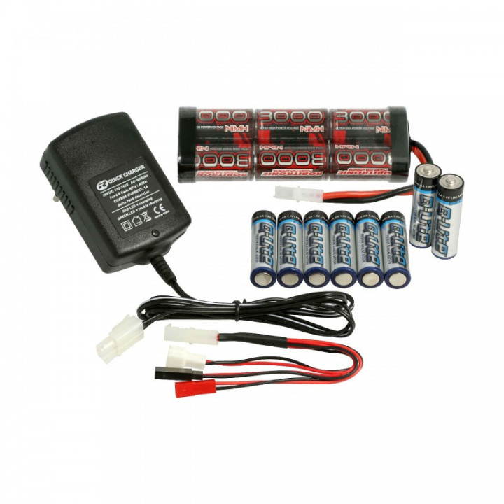 Robitronic Electro Starter Kit cargador, stick pack y batería