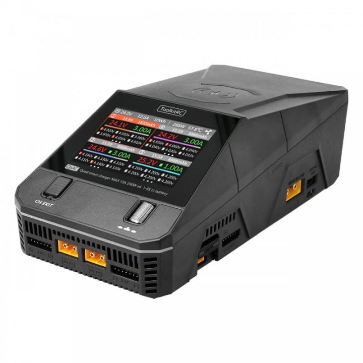 ToolkitRC Q6AC cargador LiPo 1-6S 15A AC/DC Quadro