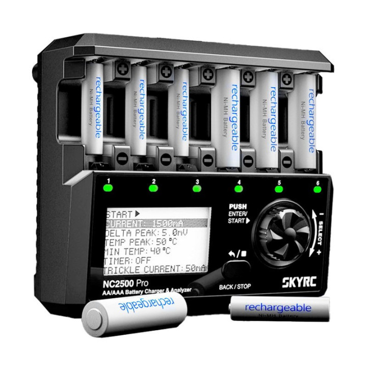 SKYRC NC2500 cargador NiMH AA/AAA 0.1-2.5A AC