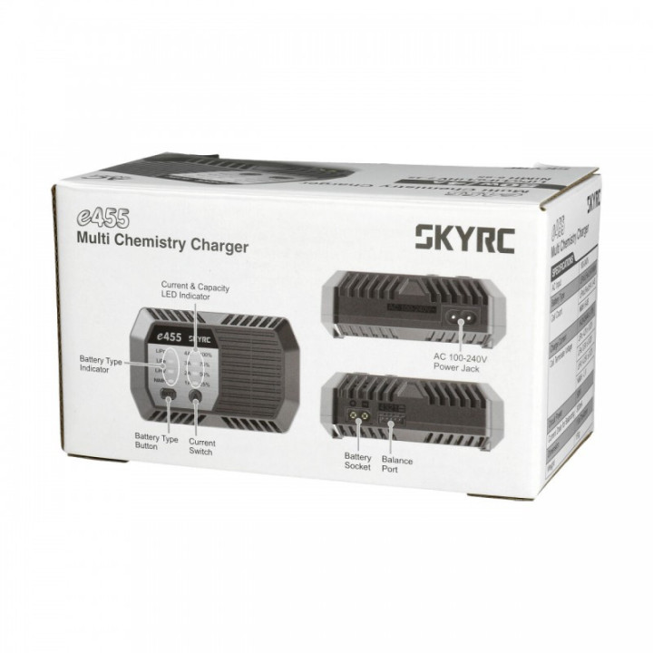 SKYRC E455 AC cargador NiMH/LiPo 50W 1-4A