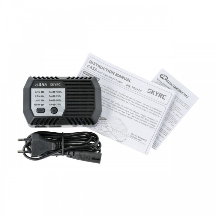 SKYRC E455 AC cargador NiMH/LiPo 50W 1-4A