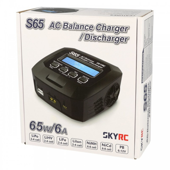 SKYRC S65AC cargador LiPo LiFe NiMH AC
