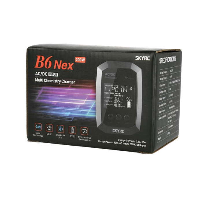 SKYRC B6 NEX AC/DC cargador 10A 200W