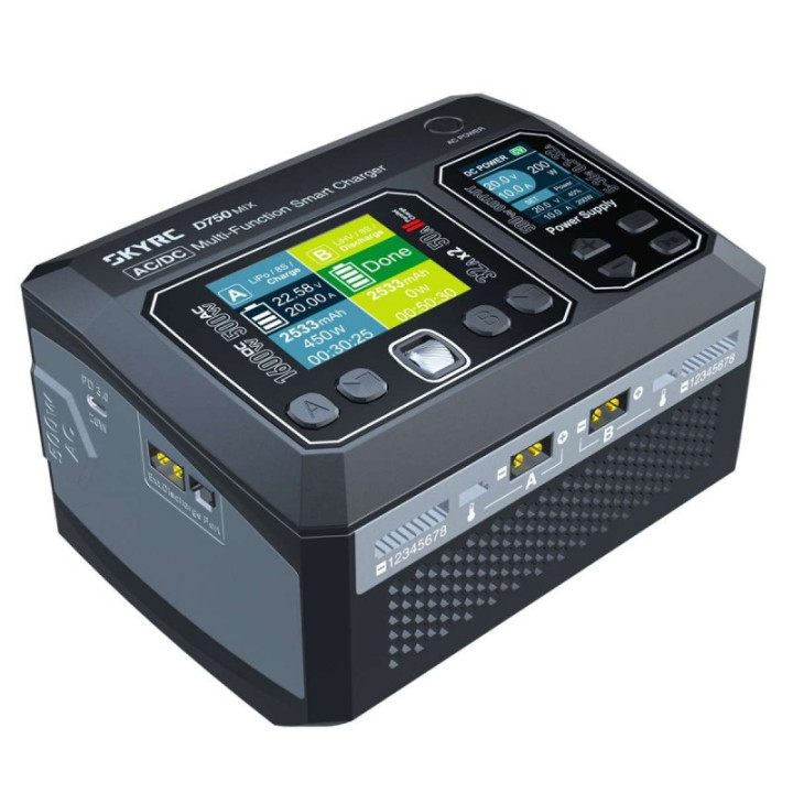 SkyRC D750 MIX cargador LiPo 1-8S 32A 500W AC