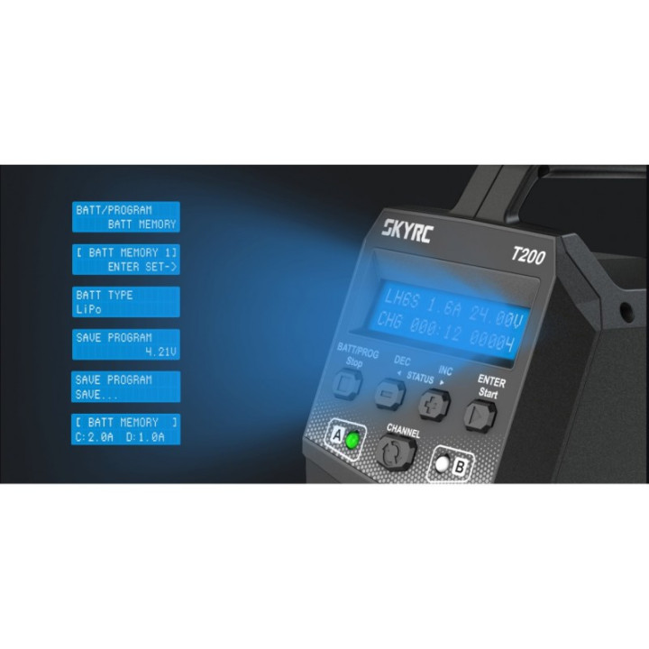 SKYRC T200 AC Duo cargador RC dual