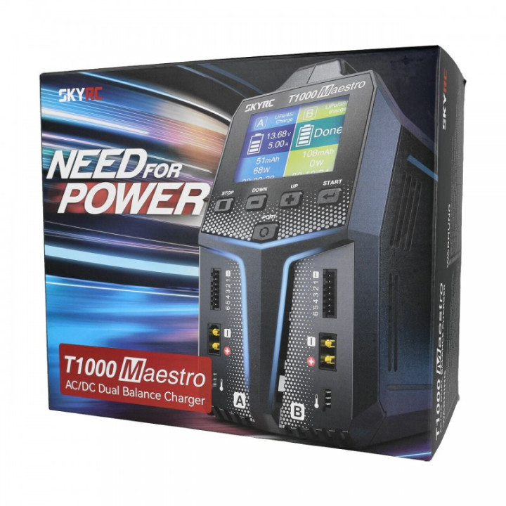 SkyRC T1000 cargador LiPo 1-6S 20A 450W AC