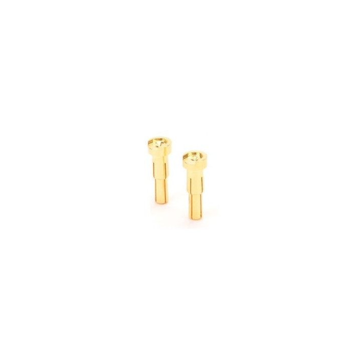 4/5mm Dual Bullet Gold Plugs Macho RC 2 Pcs