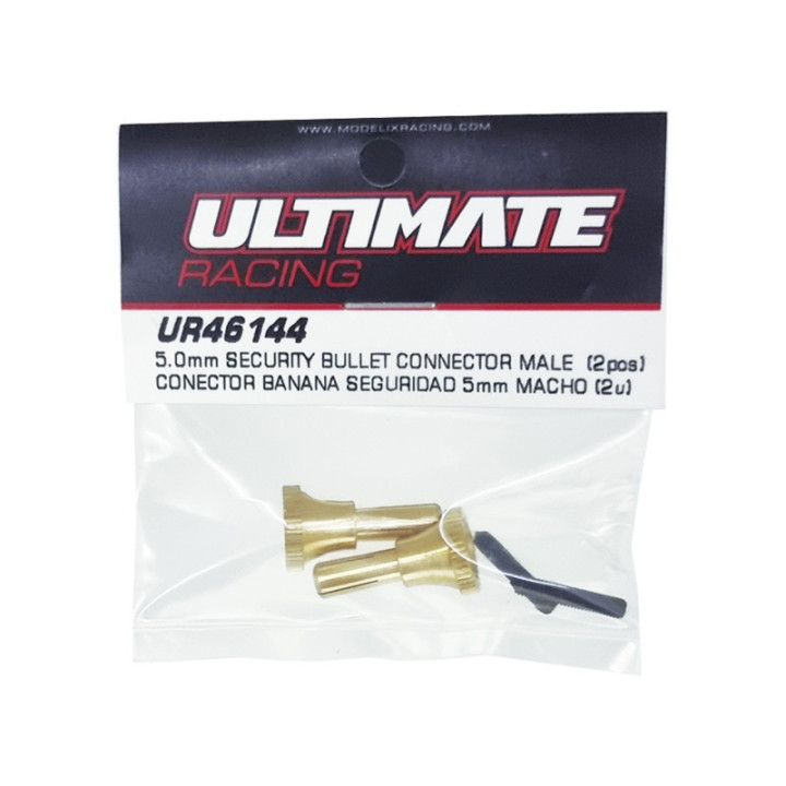 Ultimate 5mm Security Bullet Connector Male 2 Pcs