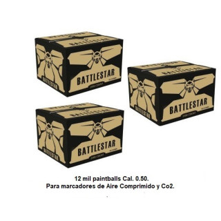 Paintballs Battlestar Cal.50 4000 und Pack Triple Precisión