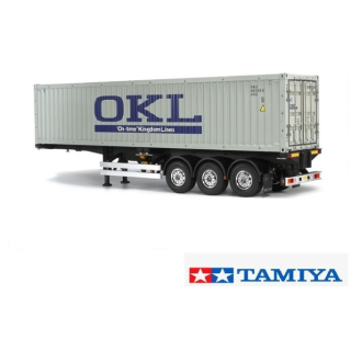 Tamiya Container 3 Axle Trailer 40 Ft RC 1/14 | Remolque Contenedor 40 Pies