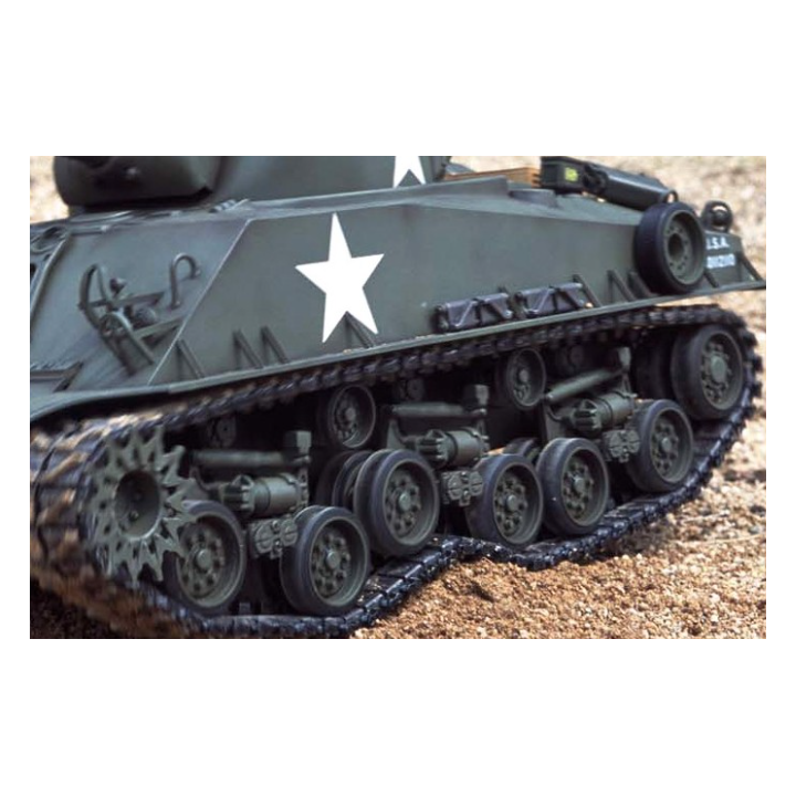 Tamiya M4 Sherman 105mm Howitzer 1/16 RC Full Option – Tanque aliado WWII