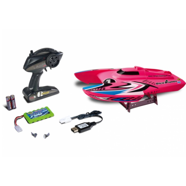 Carson Race Shark FD 2.4G RTR Pink – Barco RC listo para navegar