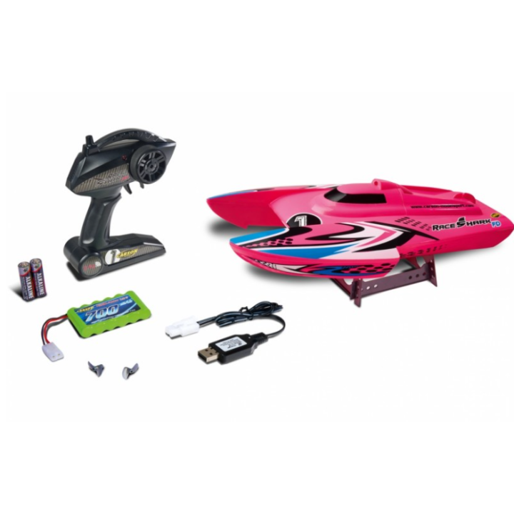Carson Race Shark FD 2.4G RTR Pink – Barco RC listo para navegar