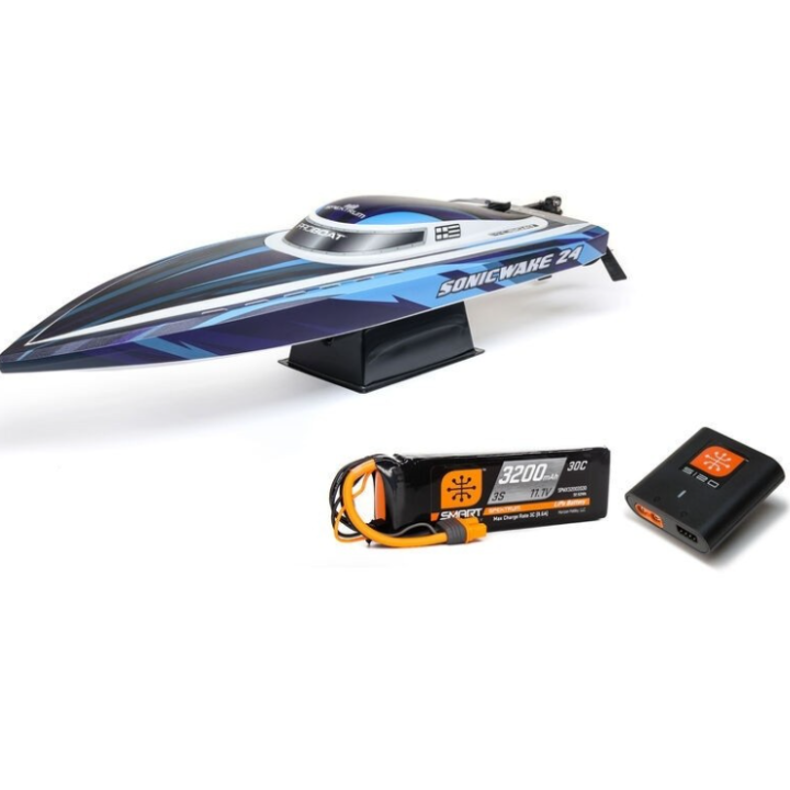 ProBoat Sonicwake 24" Blue Brushless RTR – Lancha RC autovolteo con batería