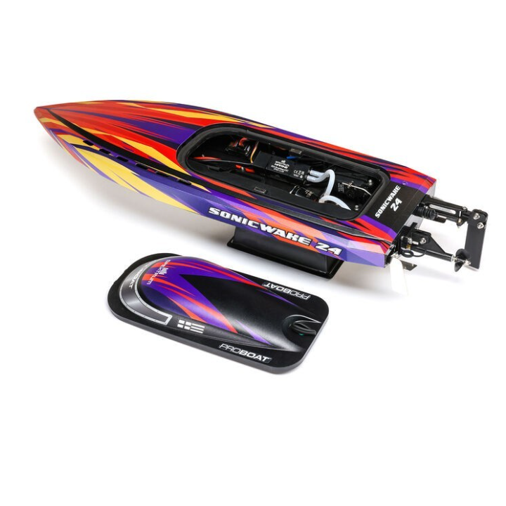 ProBoat Sonicwake 24" Red Brushless RTR – Lancha RC autovolteo con batería