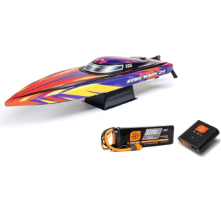 ProBoat Sonicwake 24" Brushless Deep-V RTR Rojo con autovolteo