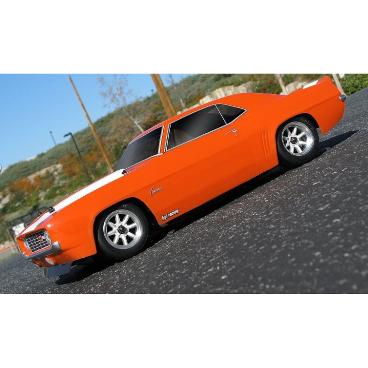 Carrocería HPI Chevrolet Camaro Z28 1969 200mm – Pintada y Decorada Lista para Montar