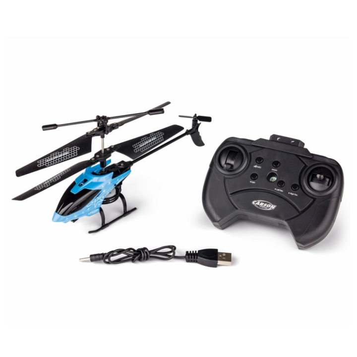 Carson Starter Tyrann 230 IR 2Ch RTF Cyan – Helicóptero RC para principiantes