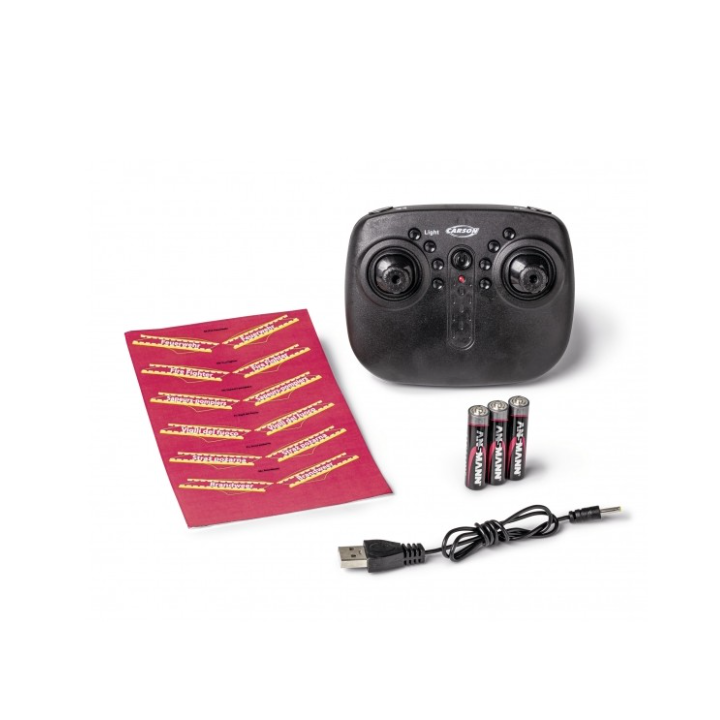 Carson Fire Fighter Tyrann 230 3Ch. 2.4G 100% RTF – Helicóptero RC de bomberos