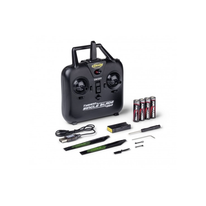 Carson Tyrann Single Blade 320 2.4G 100% RTF – Helicóptero RC realista