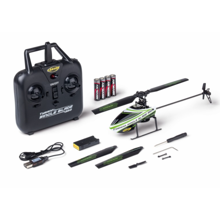 Carson Tyrann Single Blade 320 2.4G 100% RTF – Helicóptero RC realista
