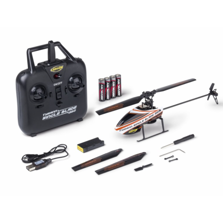 Carson Tyrann Single Blade 320 Helicóptero RC 2.4GHz 100% RTF