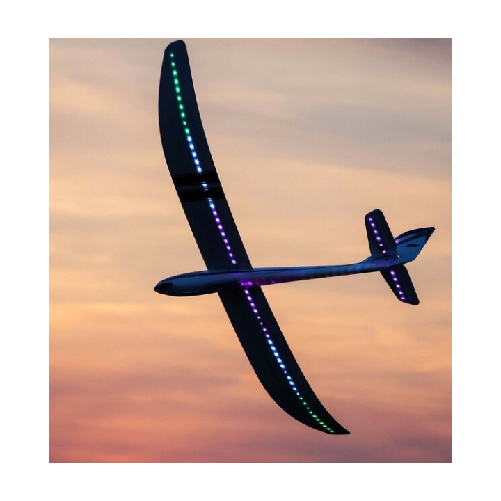 E-FLITE Night Radian 2.0m PNP | Planeador RC con Luces LED Integradas