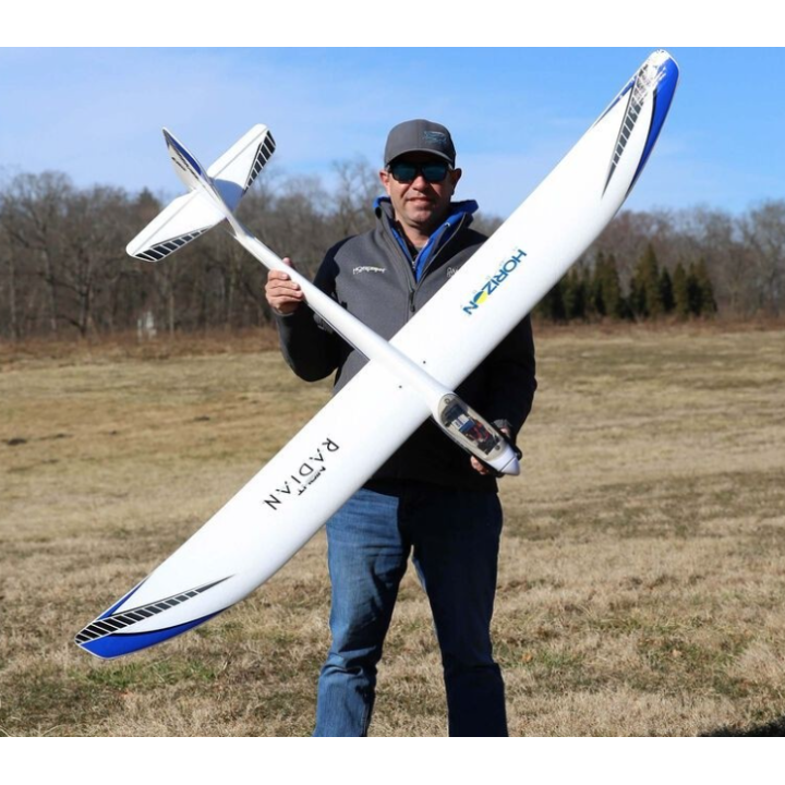 E-FLITE Night Radian 2.0m PNP | Planeador RC con Luces LED Integradas