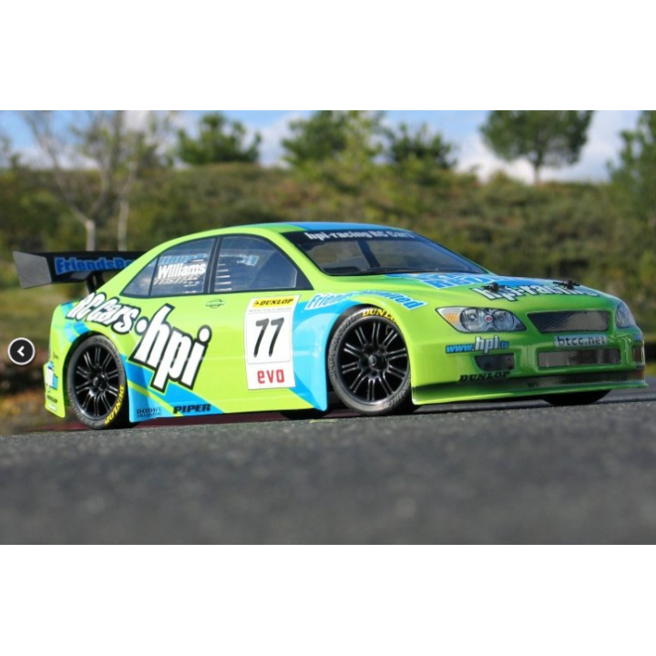 HPI Lexus IS200 BTCC Body (200mm) – Carrocería RC Pintada y Decorada Lista para Montar