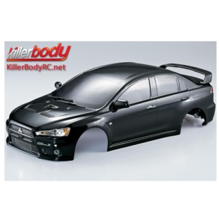 Killerbody Mitsubishi EVO X Clear Body – Carrocería RC 1:10 Transparente, Pintable y Lista para Montar