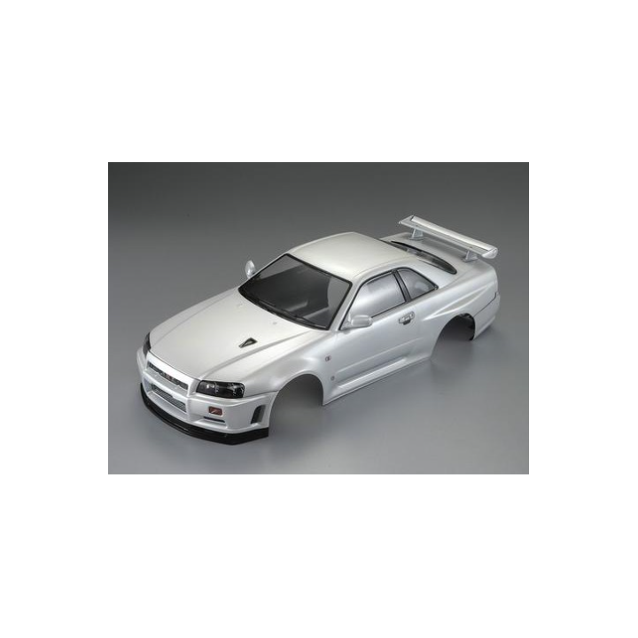 Killerbody Nissan Skyline R34 Clear Body – Carrocería RC 200mm Personalizable, Pintable y de Alta Calidad