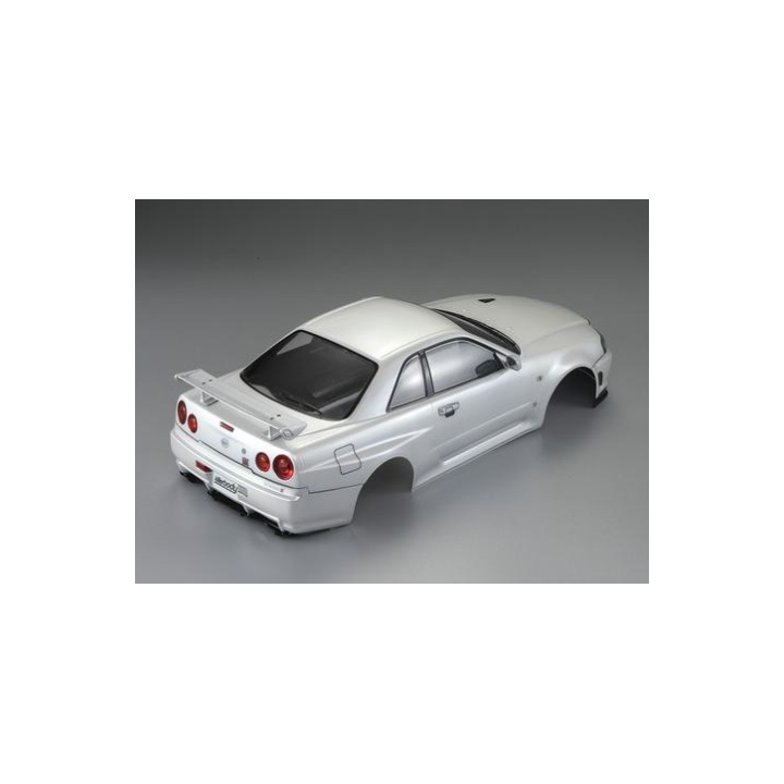 Killerbody Nissan Skyline R34 Clear Body – Carrocería RC 200mm Personalizable, Pintable y de Alta Calidad