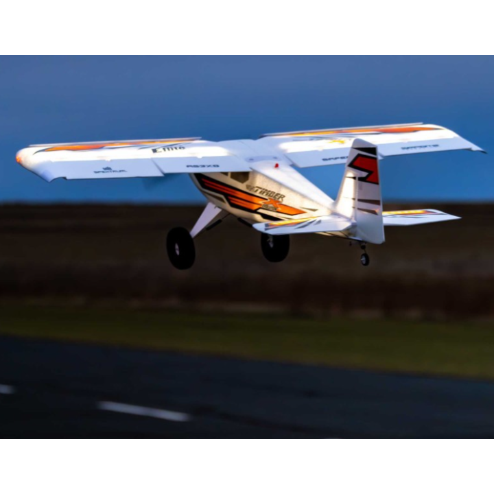 E-FLITE Night Timber X Evolution 1.2m BNF Basic | Avión RC con AS3X y SAFE Select