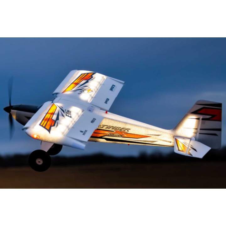 E-FLITE Night Timber X Evolution 1.2m BNF Basic | Avión RC con AS3X y SAFE Select