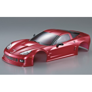 Killerbody Chevrolet Corvette GT2 "Dark Red" Finished Body 200mm – Carrocería RC Lista para Montar, Pintada y Decorada, Alta Dur