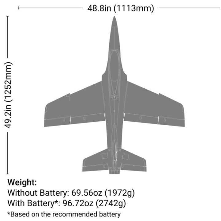 E-Flite Habu XS 80mm EDF PNP | Jet RC Deportivo de Alto Rendimiento