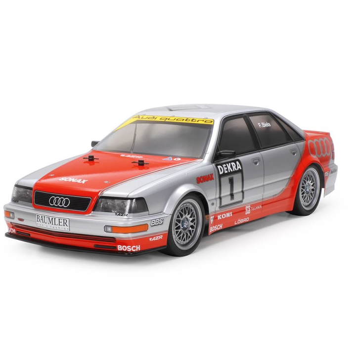 Carrocería Tamiya Audi V8 Touring 1992 1/10 – Pintada y Decorada para RC Drift y Touring
