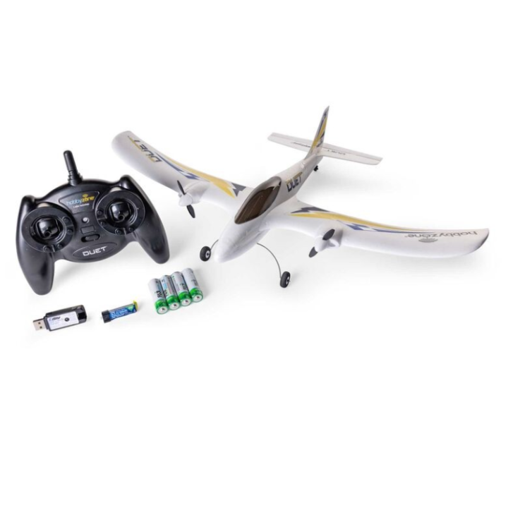 HobbyZone Duet S2 525mm RTF | Avión RC de iniciación compacto y fácil de volar
