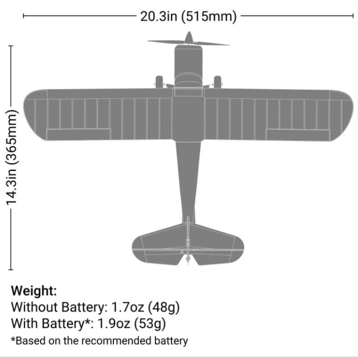 HobbyZone Champ Anniversary SE 515mm RTF con SAFE | Avión RC para principiantes