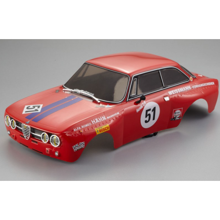 Killerbody Alfa Romeo 2000 GTAM 190mm Clear Body – Carrocería RC Pintada y Decorada Lista para Montar