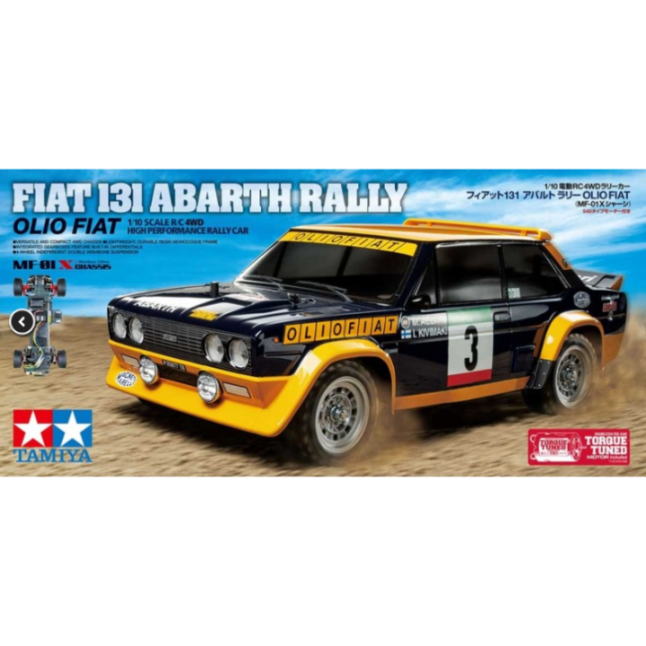 Tamiya MF-01X Fiat 131 Abarth Rally 1/10 RC – Carrocería Pintada | A Todo Nitro