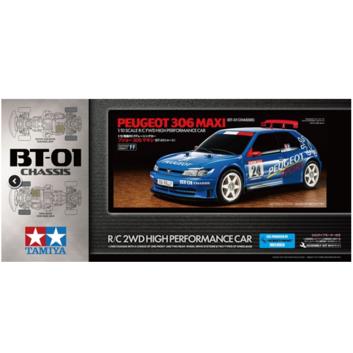 Tamiya BT-01 Peugeot 306 Maxi 1/10 RC – Chasis 4WD | A Todo Nitro